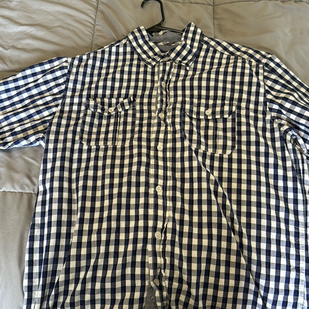 Paper Denim and Cloth short sleeve, button down, casual shirt in EUC